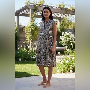 Stella McCartney Women’s Size 40 US 8 Mini Dress Tan Black Animal Print